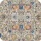 Homeroots 5 ft. Round Ivory & Multi Color Floral Buds Area Rug 385213 - alternate 6